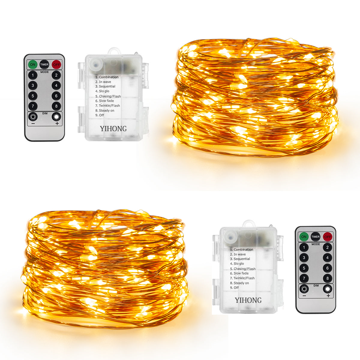Battery Operated LED String Lights [Pack of 2]